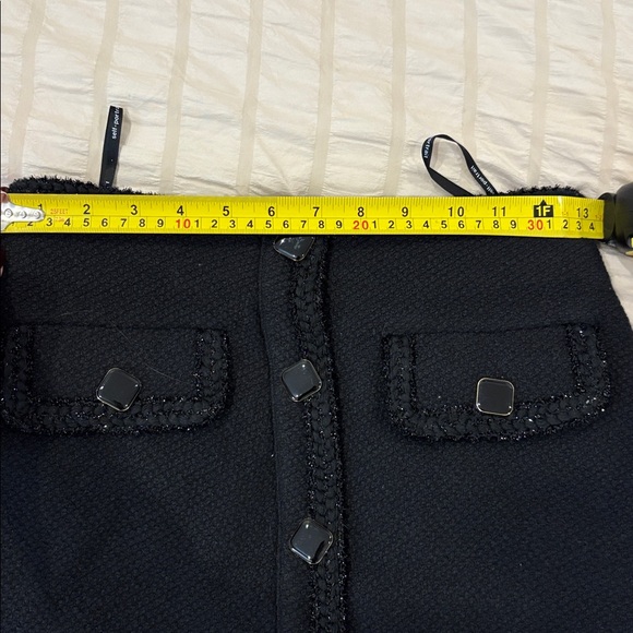 Self-Portrait Black Textured Skirt - Picture 4 of 6